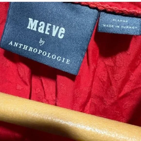 Anthropologie Red Maxi Dress - Picture 6 of 6